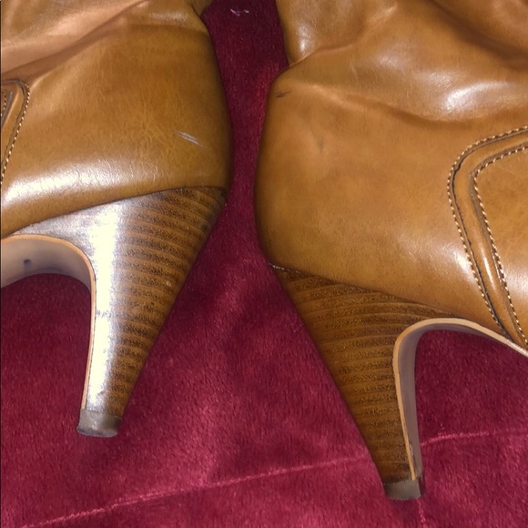 Colin Stuart faux leather tan knee high boots - Picture 8 of 8